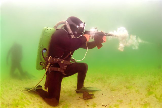 Illustration for article titled Scuba Diving In A War Zone? Better Bring Your Underwater Gun!